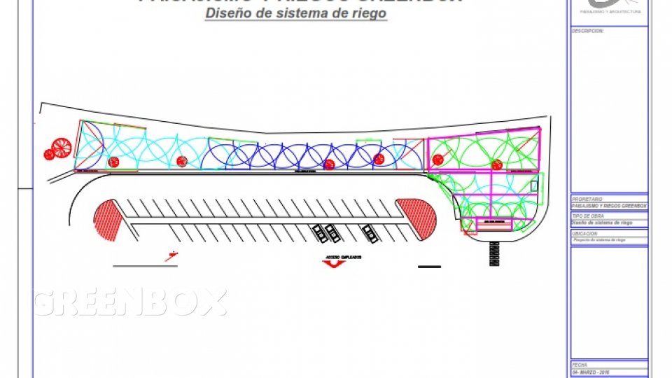 Diseño e instalación de sistema de riego Greenbox Paisajismo y Riegos