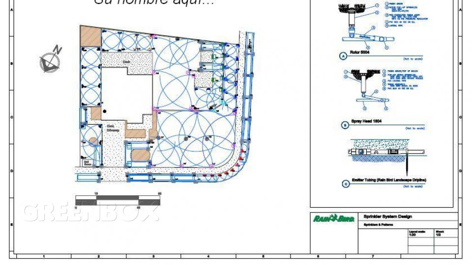 Diseño e instalación de sistema de riego Greenbox Paisajismo y Riegos